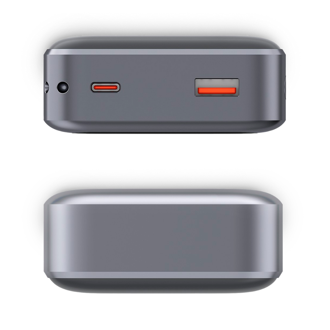 La power bank KSIX de 20.000 mAh es la soluci&oacute;n ideal para mantener tus dispositivos cargados durante todo el d&iacute;a. Con una potencia de salida de hasta 22,5 W y tecnolog&iacute;a Power Delivery, garantiza una carga r&aacute;pida y eficiente para smartphones, tablets, auriculares y m&aacute;s. Su dise&ntilde;o compacto, su cable convertible en lazo y su pantalla LED integrada hacen que sea f&aacute;cil de usar y perfecta para llevar a cualquier lugar