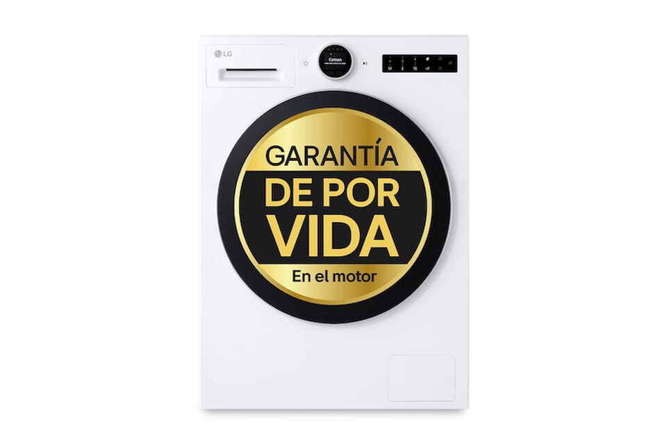 Lavadora inteligente LG F4X7513TWS con AI Direct Drive, TurboWash 360&ordm;, autodosificaci&oacute;n, vapor Steam, 13 kg de capacidad, 1400 rpm, eficiencia energ&eacute;tica A-30%, color blanco.