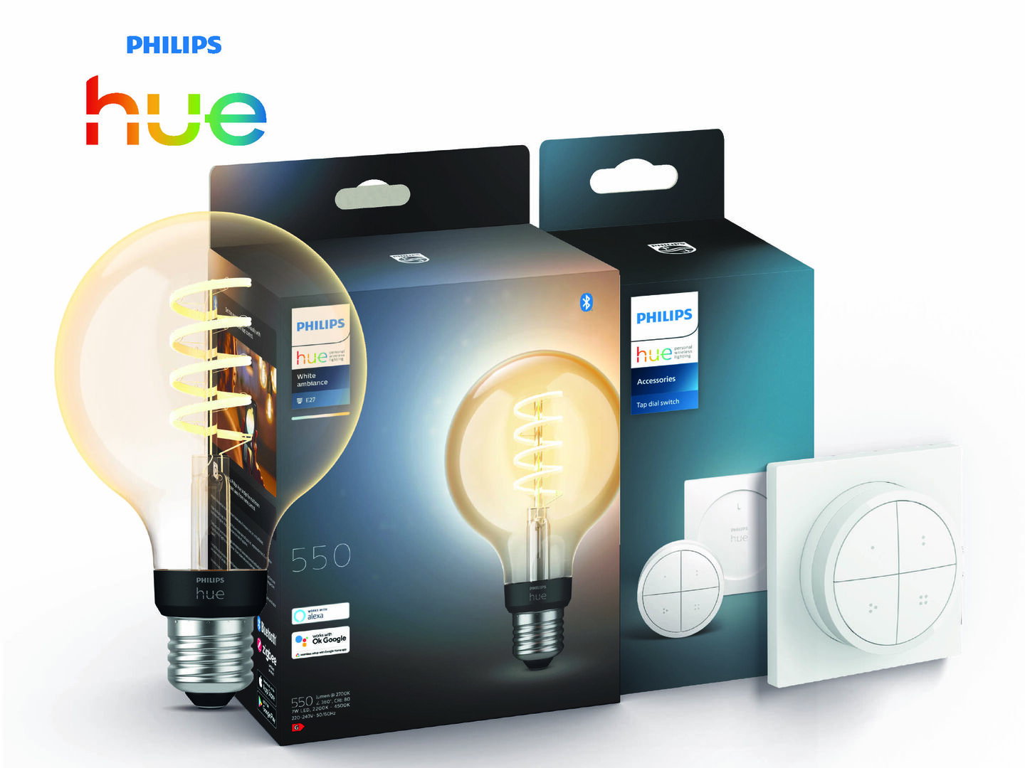 Bombilla Inteligente Filam. blanco E 27 G93+Tap