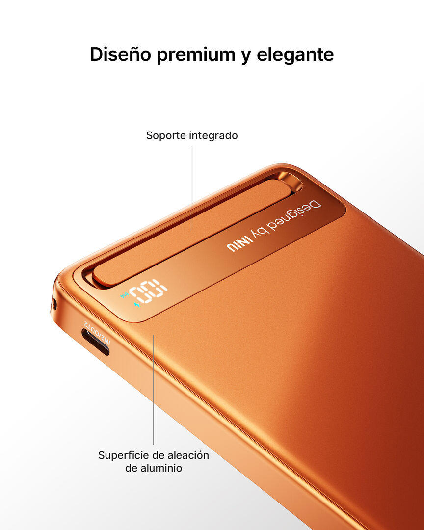 Power bank	MagPro Slim 10000 mAh Qi2.2 Orange