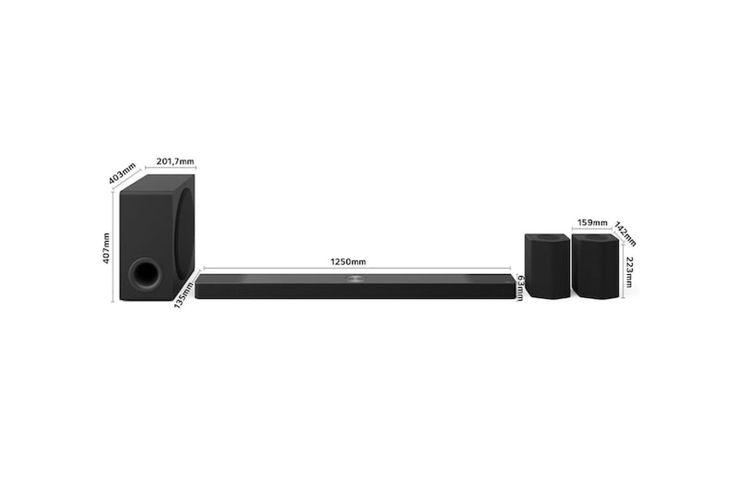 Barra de sonido de gama alta con 810W de potencia total y configuraci&oacute;n 9.1.5 canales