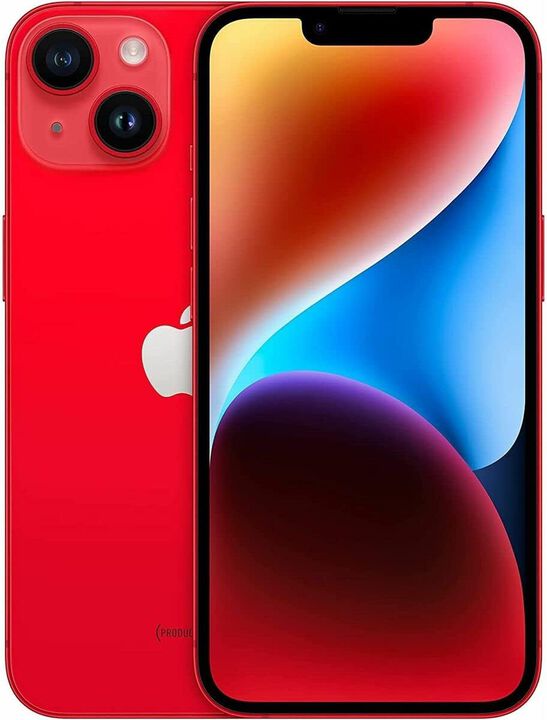 iPhone 14 reacondicionado Premium A+ de 256 GB, acabado rojo.