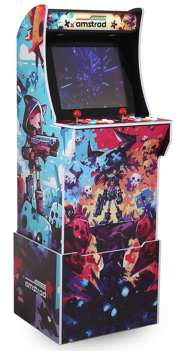 <!DOCTYPE html>
<html lang="es">
<head>
    <meta charset="UTF-8">
    <title>Caracter&iacute;sticas</title>
</head>
<body>

    <ul>
        <li>Contains more than 2800 games</li>
        <li>19" / 48cm screen</li>
        <li>2 players / 6 backlit buttons per player</li>
        <li>Integrated speakers 2 x 20w</li>
        <li>CPU: Quadruple core, CORTEX-A7 1.2 Ghz</li>
        <li>GPU: MALI400MP2@600MHZ</li>
        <li>Memory: DDR3/1866 512MB</li>
        <li>Integrated storage system: Micro SD 32GB</li>
        <li>2 joysticks</li>
        <li>4 control buttons (credit, start, pause, start)</li>
        <li>Wooden structure</li>
        <li>Menu language: English</li>
        <li>Search menu</li>
        <li>220v power supply</li>
    </ul>

</body>
</html>