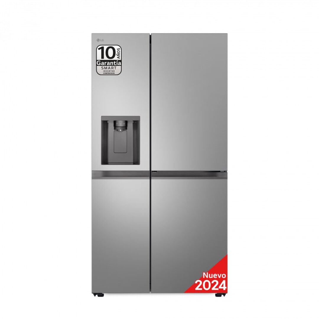 Frigor&iacute;fico Side by Side 641 L, inox antihuellas, con DoorCooling+, LINEARCooling y dispensador de agua y hielo.