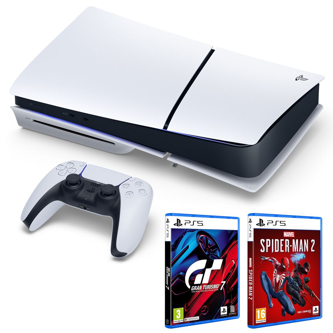 Pack Consola PS5 + GT7 + Spider-Man 2