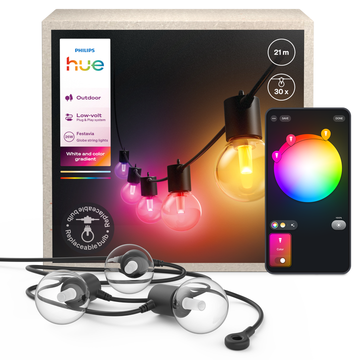 Guirnalda de Navidad Festavia Globe Philips Hue Color