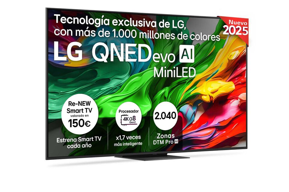 Smart TV LG QNED evo AI QNED86 75 pulgadas MiniLED 4K 2025