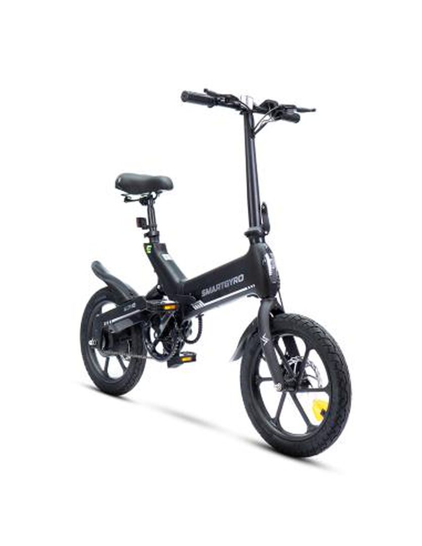Bicicleta eléctrica de paseo con asistente al pedaleo, motor de 250W 36V, batería de 10Ah, Ruedas de 16", cuadro de aleación de magnesio AM60B y 4 modos de velocidad smartGyro Soho. Bicicleta eléctrica de paseo con asistente al pedaleo, motor de 250W 36V, batería de 10Ah, Ruedas de 16", cuadro de aleación de magnesio AM60B y 4 modos de velocidad smartGyro Soho.