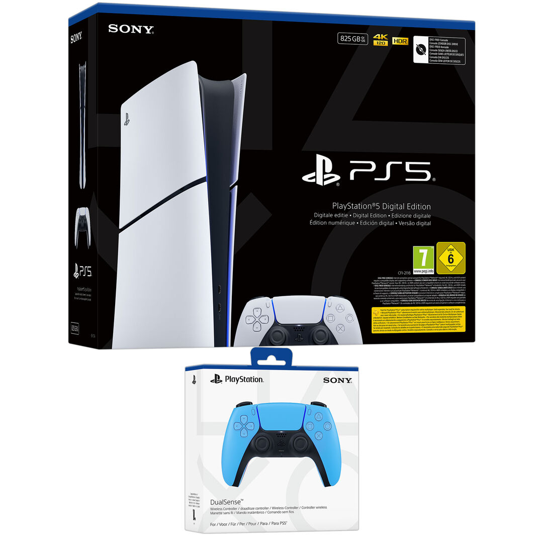 Pack PS5 Digital +DualSense Starlight Blue