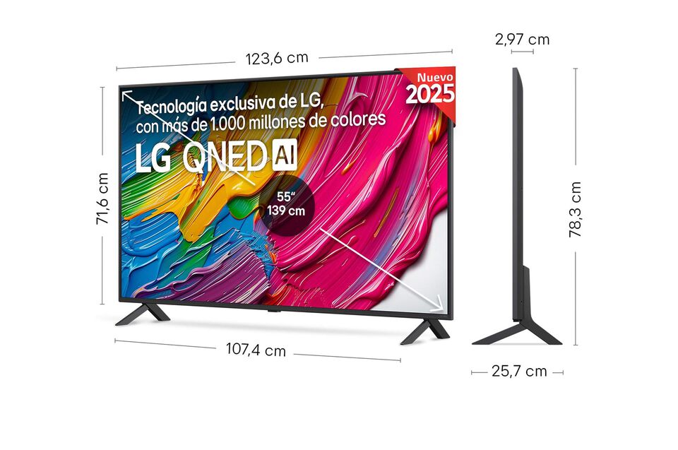 Smart TV LG QNED AI QNED80 55 pulgadas 4K 2025