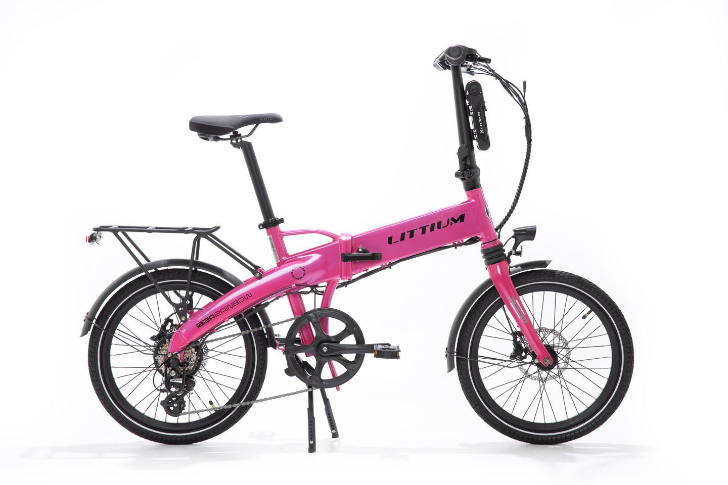Bicicleta El&eacute;ctrica Plegable Pink Bater&iacute;a 10,4Ah