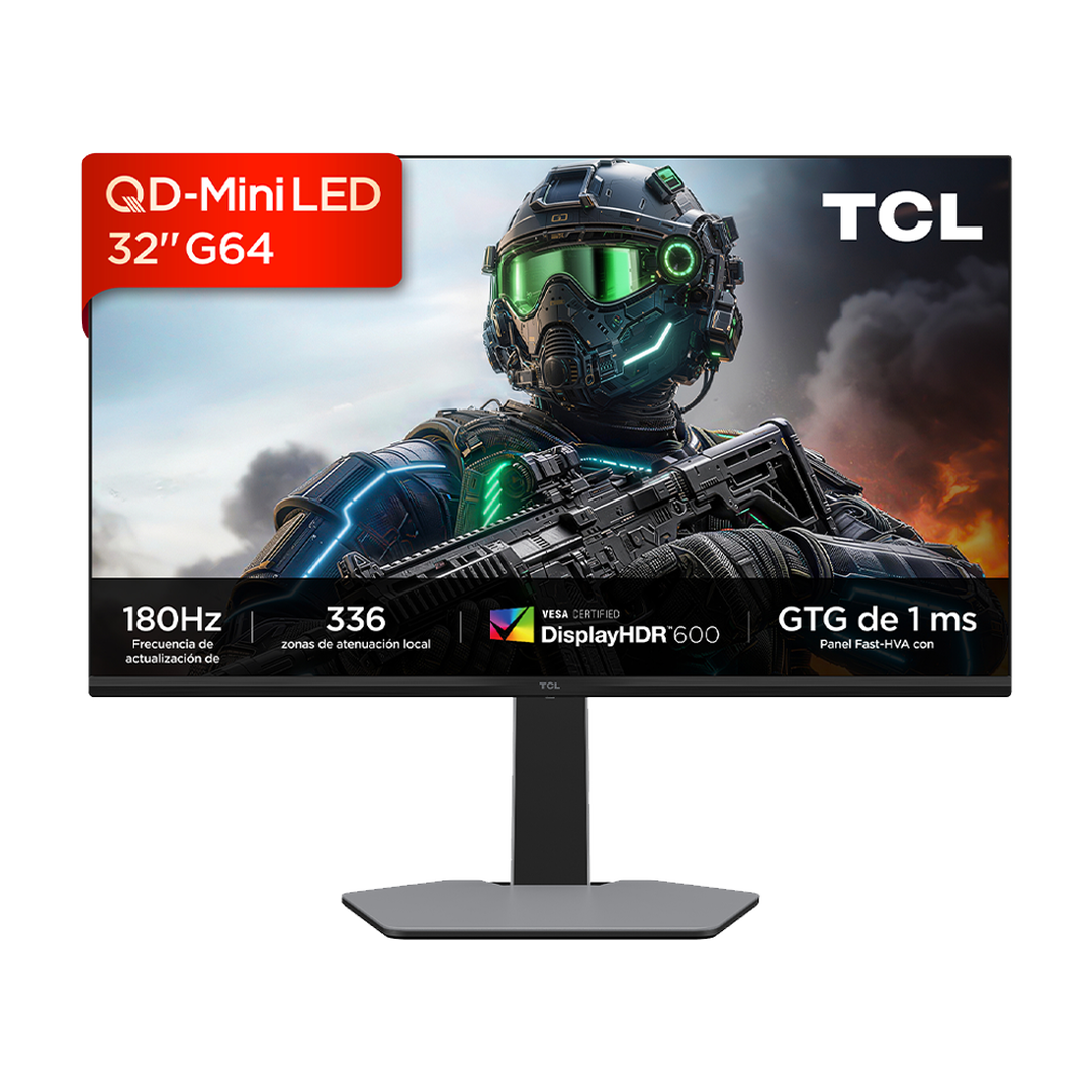 Monitor gaming 32G64 32" QD-Mini LED QHD 180Hz