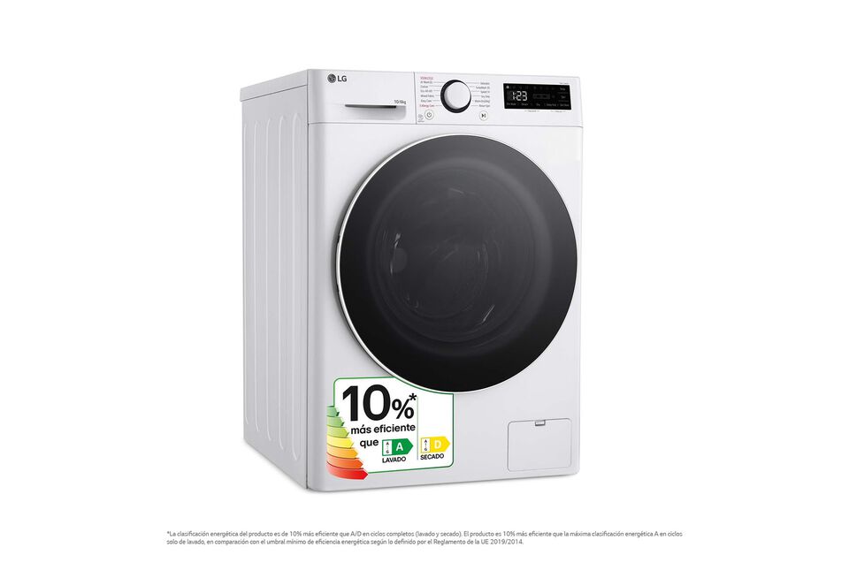 Lava-secadora 10 kg/6 kg con AI DD™, TurboWash 360°, Steam™, 6 Motion y panel LED.