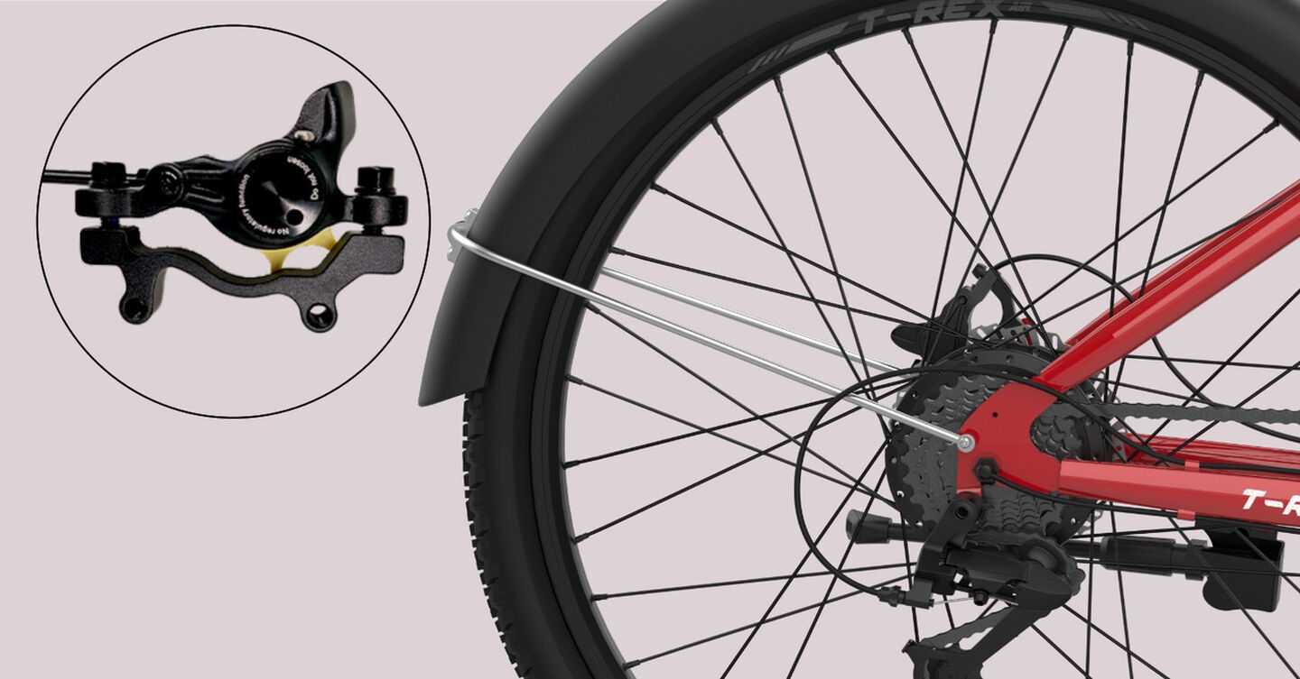 Bicicleta el&eacute;ctrica monta&ntilde;a 29" T-Rex 2.0 Roja