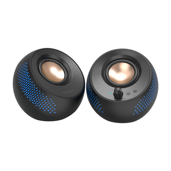 Altavoces para ordenador 2.0 USB-C con iluminaci&oacute;n RGB personalizable