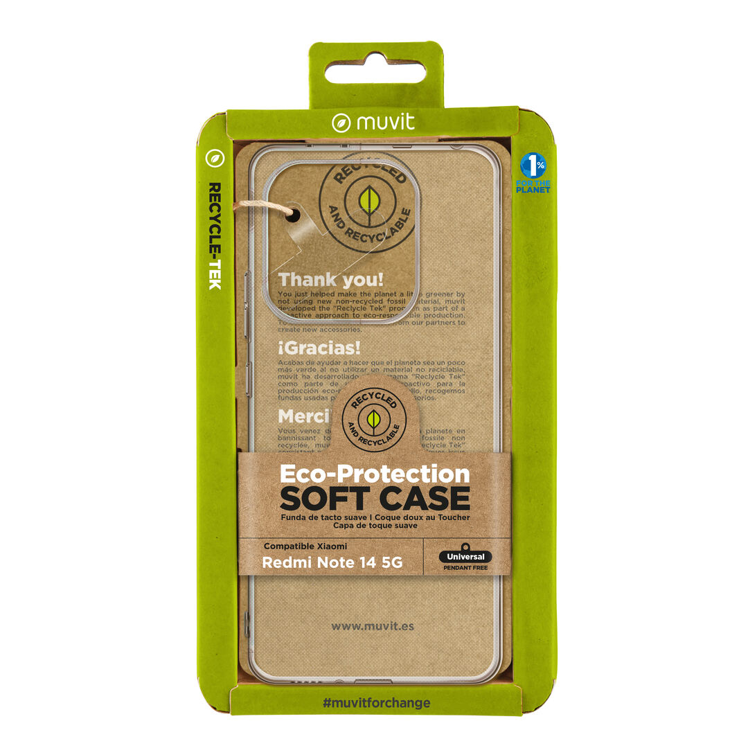 La protección del medio ambiente es, hoy en día, una preocupación en todo momento, junto a la preocupación de proteger nuestro Smartphone. Con las fundas recycletek de muvit for change, proponemos una gama de fundas reciclables, fabricadas con fundas usadas y viejas. Una manera responsable de proteger nuestro smartphone. Porque contribuir en la lucha contra la contaminación y proteger nuestro eco sistema, debe formar parte de nuestros gestos cotidianos.