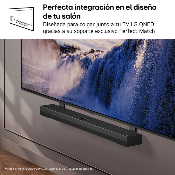 Barra 5.1.1 con sub y traseros &ldquo;wireless&rdquo;, Dolby Atmos, IA y dise&ntilde;o premium.
