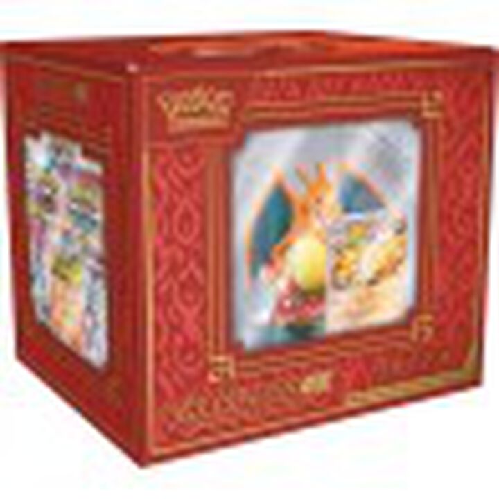 ***IMPORTANTE: los sobres de cartas POKEMON no tienen derecho a devoluci&oacute;n.
PACK COLECCIONISTA CARTAS POKEMON
Charizard protege tu carta favorita 
Gracias a sus explosivos ataques y a sus elevados PS, Charizard ex impone su presencia en el campo de combate; Haz que esa ardiente tenacidad cobre vida en tu escritorio, estanter&iacute;a o mesita de noche mediante una fant&aacute;stica figura de Charizard con llamas transl&uacute;cidas con la que podr&aacute;s exhibir tu carta favorita 
La colecci&oacute;n superpr&eacute;mium Charizard ex de JCC Pok&eacute;mon contiene 1 carta hologr&aacute;fica de promoci&oacute;n de Charizard ex, 2 cartas hologr&aacute;ficas (Charmander y Charmeleon), 1 figura de Charizard para exhibir una carta y 1 carta con c&oacute;digo para JCC Pok&eacute;mon Live 
Adem&aacute;s, conseguir&aacute;s 10 sobres de mejora de diferentes expansiones de JCC Pok&eacute;mon (Cada sobre de mejora contiene 10 cartas m&aacute;s una Energ&iacute;a B&aacute;sica; las cartas var&iacute;an en funci&oacute;n del sobre)