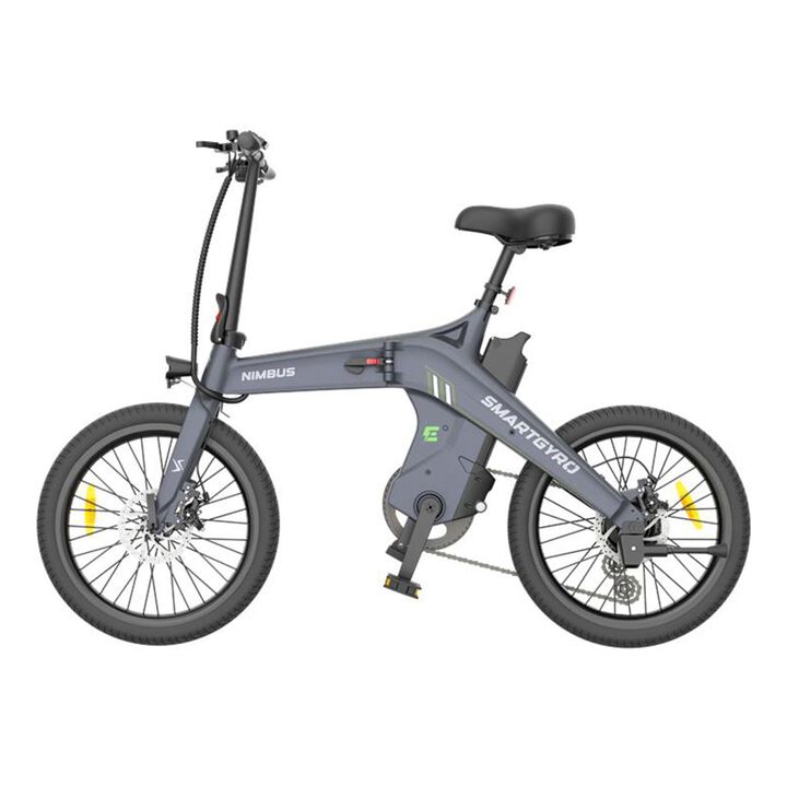 Bicicleta el&eacute;ctrica de paseo con asistente al pedaleo, motor de 250W 36V, bater&iacute;a de 10Ah, cuadro de aleaci&oacute;n de magnesio AM60B y 7 velocidades smartGyro Nimbus Blue