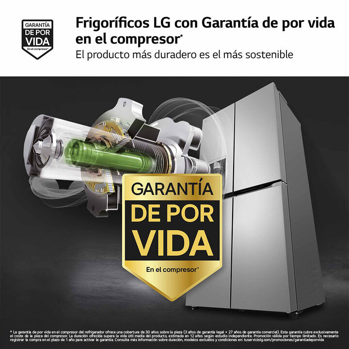 Descubre el frigor&iacute;fico LG GML860PYFE, dise&ntilde;ado para integrarse perfectamente en tu cocina con su acabado en acero inoxidable y puertas francesas que ofrecen un acceso f&aacute;cil y organizado.