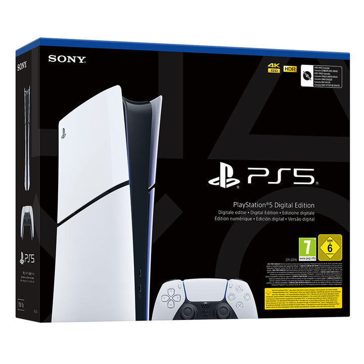Pack de PS5 Digital (CFI-2116 Slim Chasis E) m&aacute;s unidad de disco