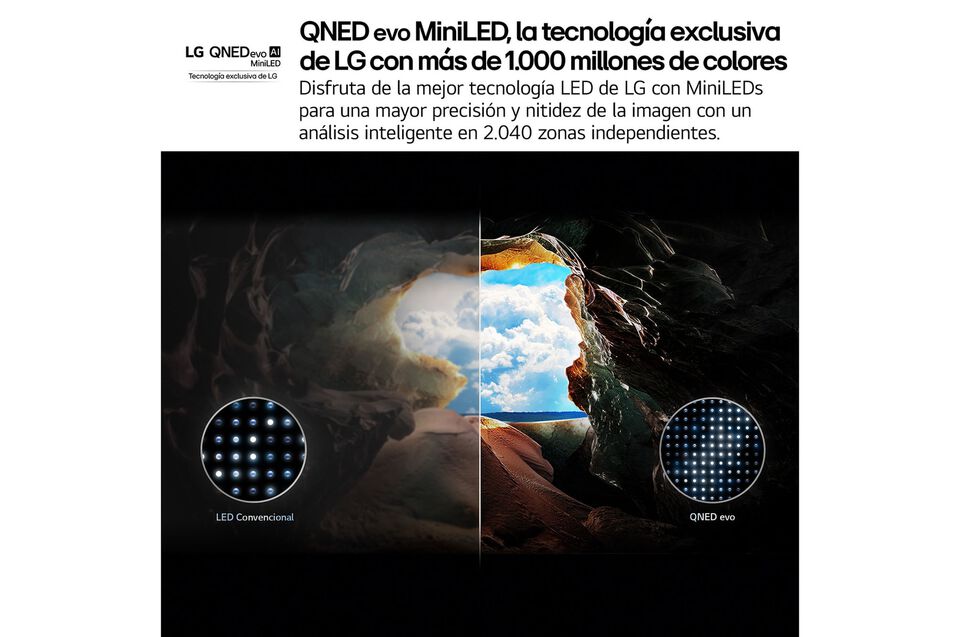 Smart TV LG QNED evo AI QNED86 50 pulgadas MiniLED 4K 2025