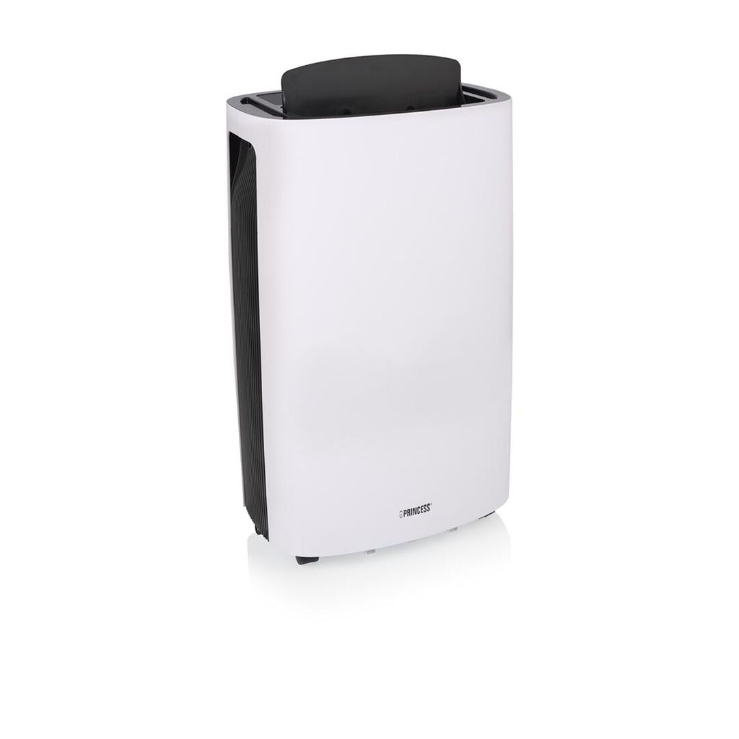 DESHUMIDIFICADOOR 20 L SMART. App Disponible. Conexión wifi: Banda individual (2,4 GHz). Deshumificación: 20 l/d. Capacidad depósito : 3,7 l. Humidificador. Temporizador: 24 h. Función Swing. Pantalla escondida. Auto descongelado. Flujo de aire: 250 m³/h. Nivel sonoro: 42 dB. Ruedas giratorias. Dimensiones: 25 x 34.4 x 57.20 cm