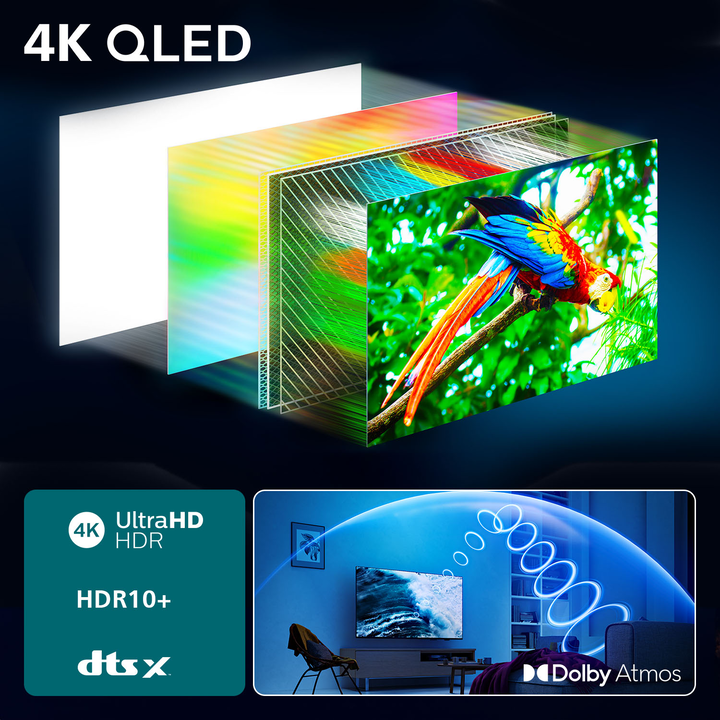 TV 65PUS7810 4K UHD QLED 164cm 65" Dolby Atmos Titan OS