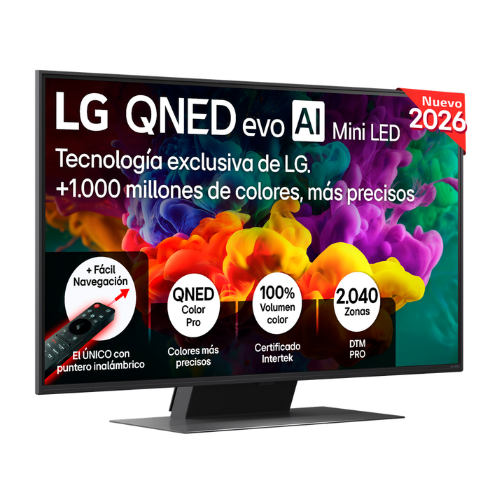 Smart TV LG QNED evo MiniLED AI QNED87 43 pulgadas 4K 2026