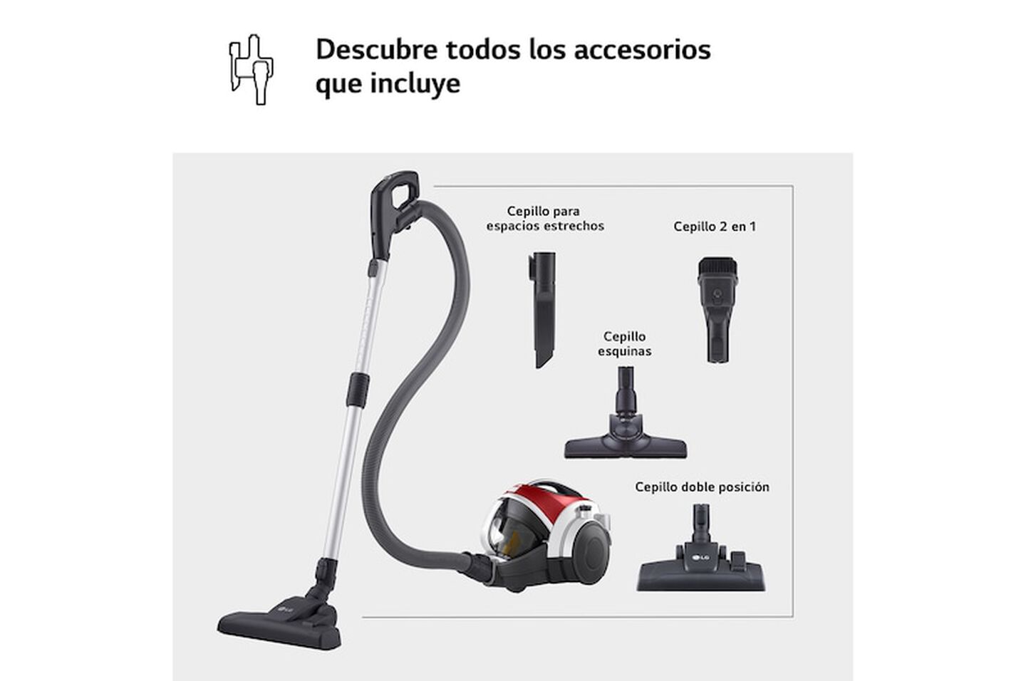 Aspirador sin bolsa LG Kompressor 650W con sistema de compresión de polvo