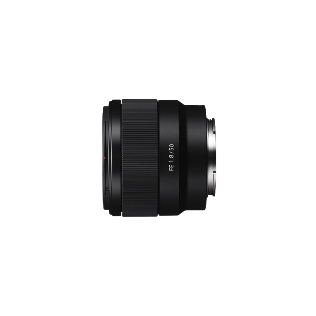 <p>El objetivo FE 50 mm f / 1,8 de Sony es primordial de longitud normal, versátil y diseñado para la pantalla completa E-montaje de cámaras sin espejo.</p>