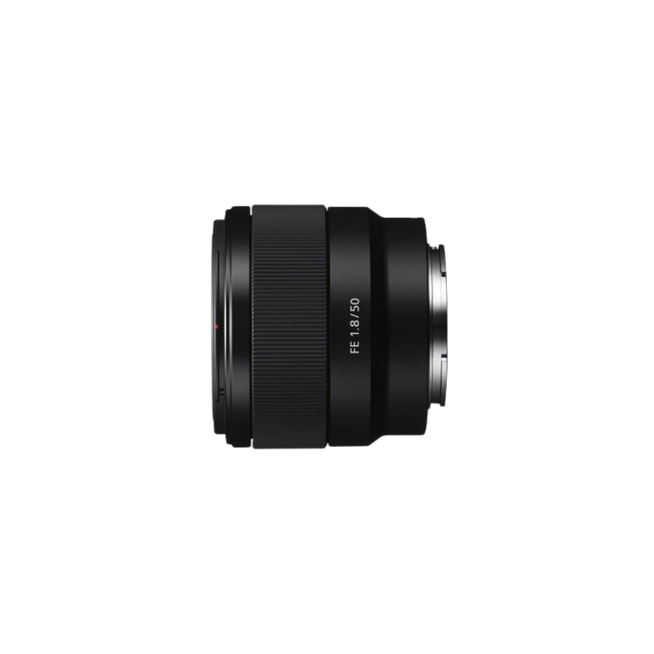 <p>El objetivo FE 50 mm f / 1,8 de Sony es primordial de longitud normal, versátil y diseñado para la pantalla completa E-montaje de cámaras sin espejo.</p>