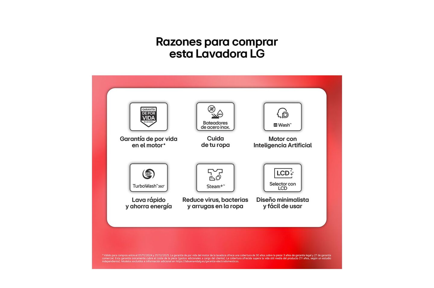 Lavadora 9 kg con autodosificaci&oacute;n, vapor y m&aacute;xima eficiencia A.