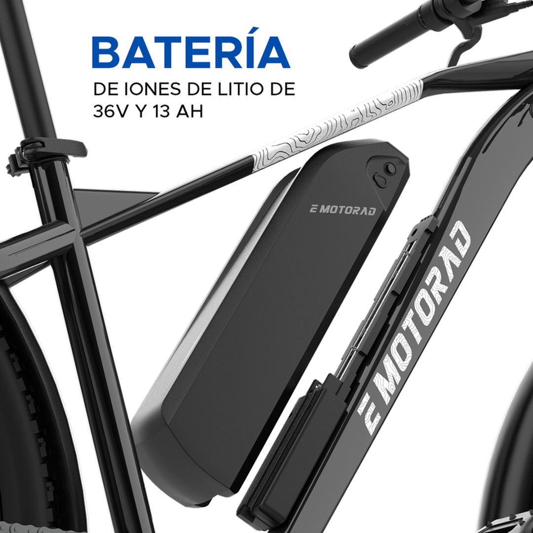 Bicicleta el&eacute;ctrica monta&ntilde;a 29" T-Rex 2.0 Negra