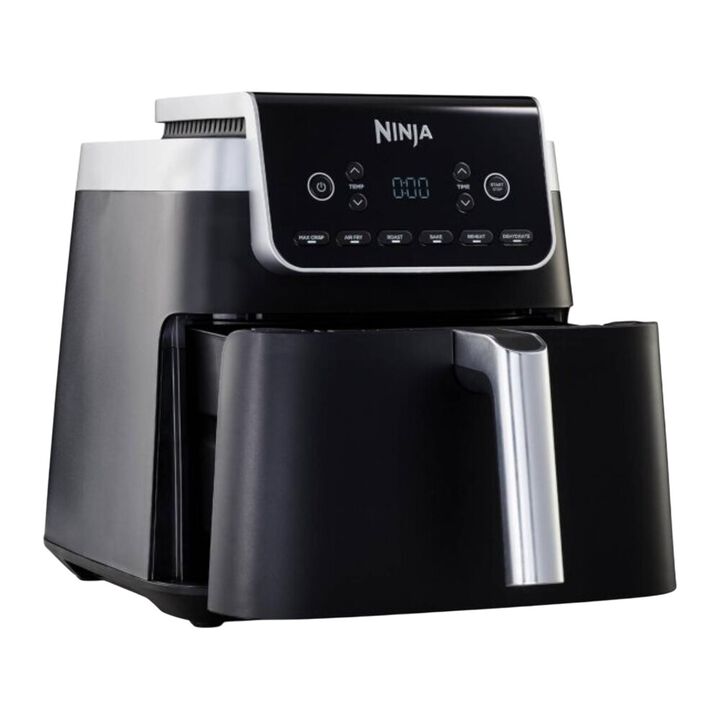 ¿Buscas una freidora de aire compacta con la que puedas preparar suficiente comida para toda la familia, pero sin que ocupe toda la encimera de la cocina? Con la freidora de aire Ninja MAX PRO podrás aprovechar al máximo cada centímetro de espacio, gracias a su cajón de gran tamaño de 6,2 l con capacidad para hasta cuatro pechugas de pollo. Es ideal tanto si cocinas para hasta cuatro comensales o simplemente preparas algo para ti.