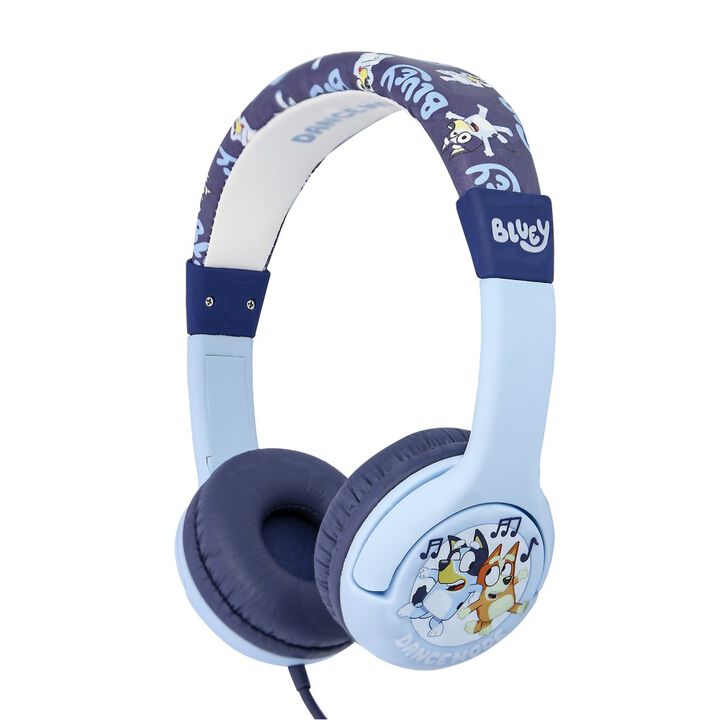AURICULARES INFANTILES CON CABLE BLUEY LIMITADOS EN VOLUMEN DE COLOR AZUL