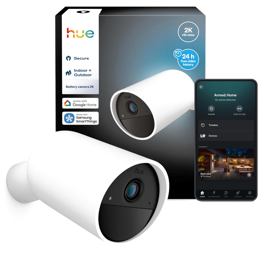 C&aacute;mara Videovigilancia Hue Secure 2K Bater&iacute;a