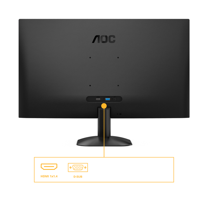 AOC 27B31H Monitor 27" FHD, 120Hz, IPS, 1ms MPRT, Adaptive Sync. (1920x1080, 1x HDMI 1.4), Negro