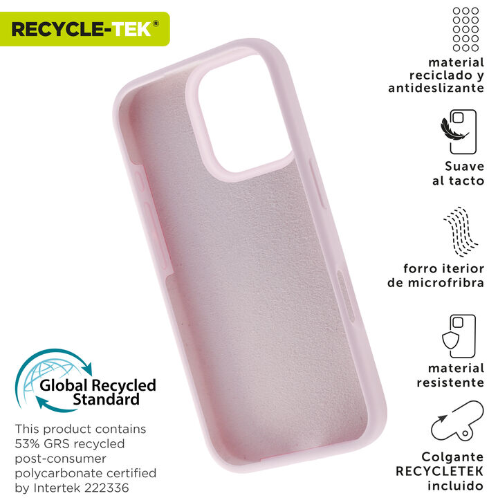 Nuestra funda liquid de muvit for change, fabricada en silicona reciclada certificada, aporta un tacto extra suave con un acabado interior en microfibra. A&ntilde;ade un toque de color a tu iPhone 

La protecci&oacute;n del medio ambiente es, hoy en d&iacute;a, una preocupaci&oacute;n en todo momento, con las fundas recycletek de muvit for change, proponemos una gama de fundas reciclables, fabricadas con materiales reciclados con certificado GRS. Una manera responsable de proteger nuestro smartphone.&nbsp;