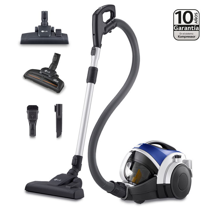 Aspirador sin bolsa 650W con sistema de compresi&oacute;n de polvo LG Kompressor, azul