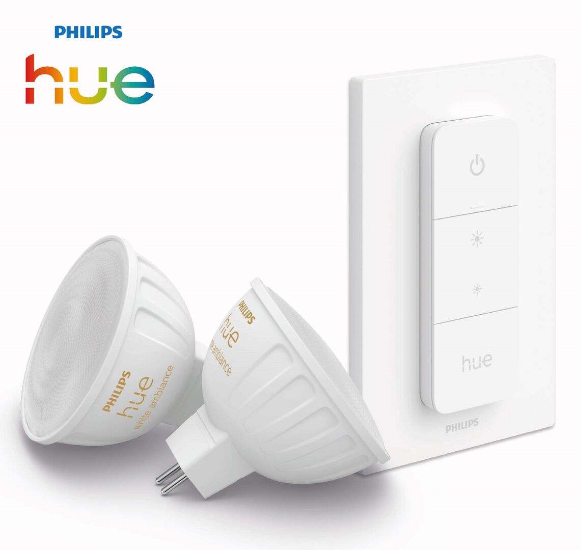 Bombilla Inteligente GU5.3, Blanco regul 2un+mando