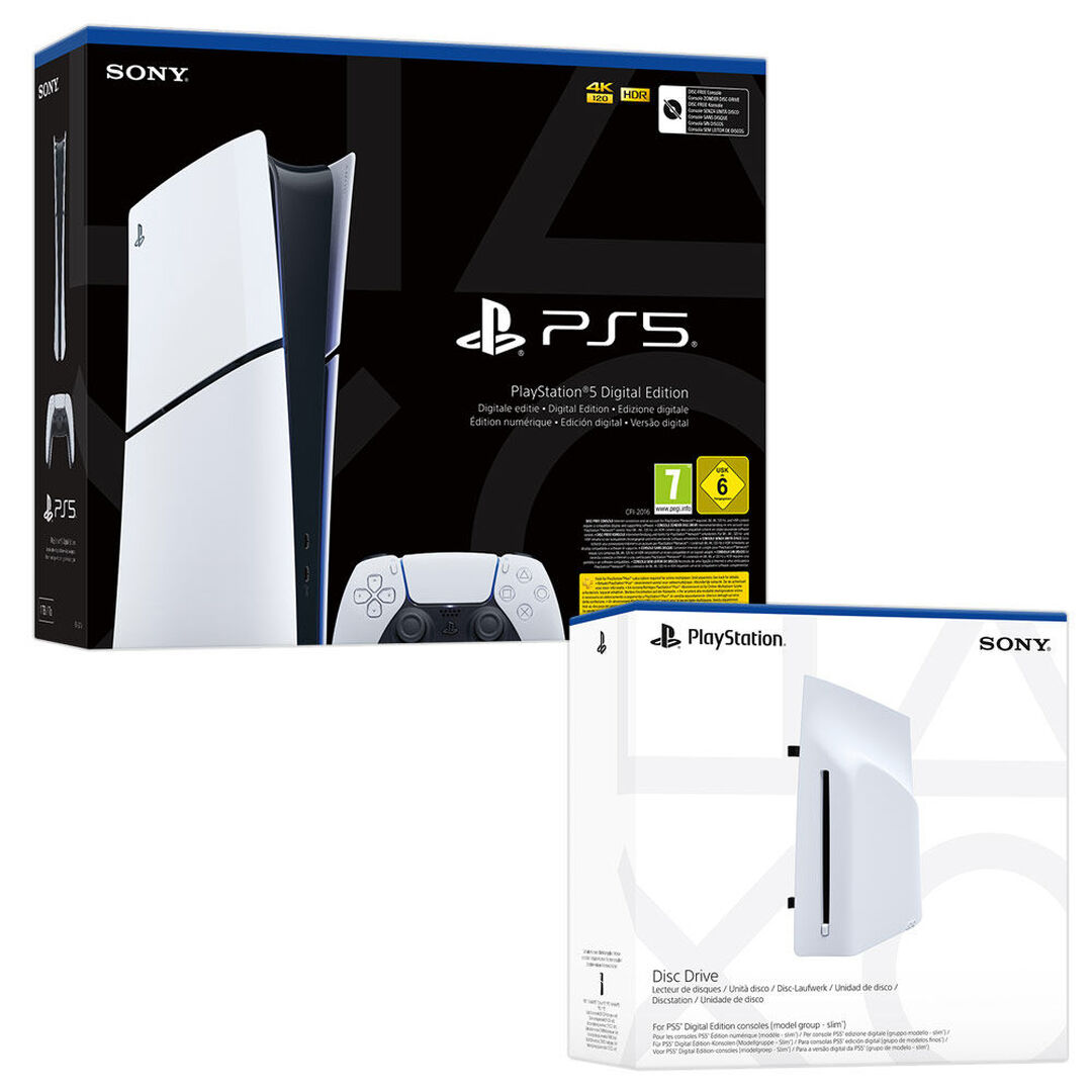 Pack PS5 Digital + Unidad de disco