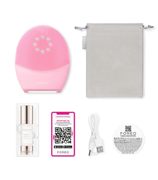 LUNA 4 plus: el mejor cepillo de silicona exfoliante y escultor facial con terapia de luz LED roja y de luz infrarroja cercana. Conexi&oacute;n con app, muy personalizable y con 16 intensidades T-Sonic.