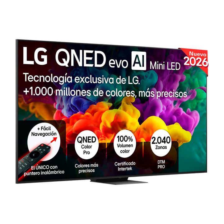 Smart TV LG QNED evo MiniLED AI QNED87 100 pulgadas 4K 2026