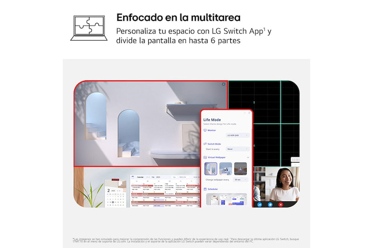 Monitor port&aacute;til LG Gram +view 17MT70-ASDWU de 17", WQXGA, USB-C y HDMI Mini, ultraligero y vers&aacute;til.