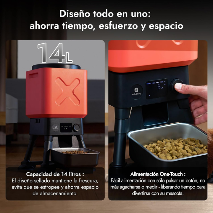 Molly&Cody Comedero autom&aacute;tico para mascotas de 14 litros