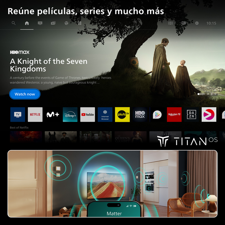 43" 4K QLED Ambilight Smart TV