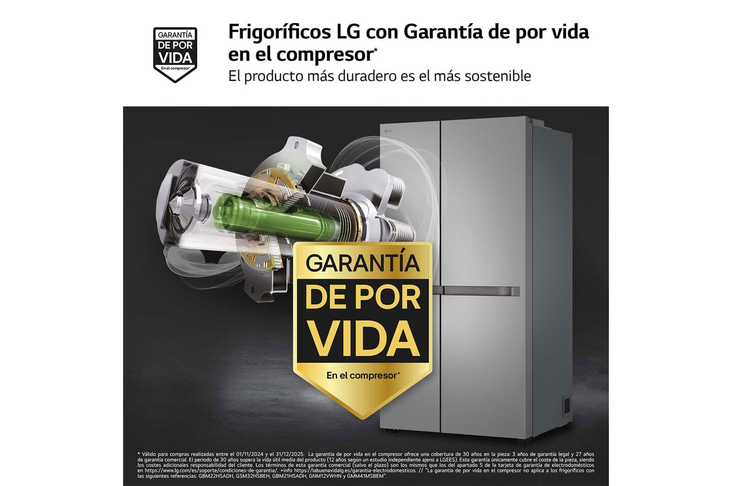 Frigor&iacute;fico Side by Side 664 L, clase E, Smart Inverter y compartimentos amplios.