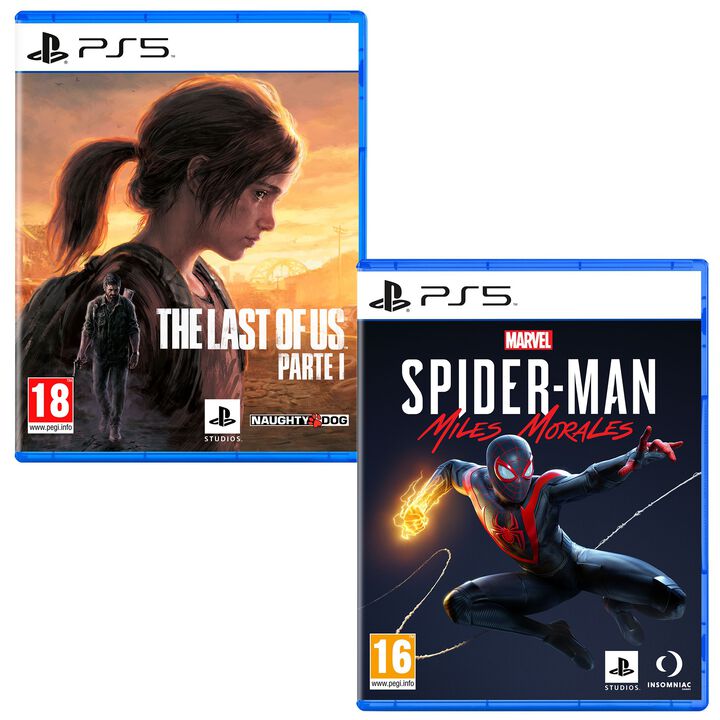 Pack Videojuegos The Last of Us Part I PS5 + Marvel's Spider-Man Miles Morales PS5