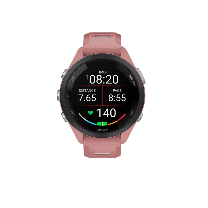 Entrena de maravilla con la serie Forerunner&reg; 265 de Garmin. Con estos relojes inteligentes puedes mejorar tu ritmo, aumentar tu rendimiento y acercarte a tus objetivos personales. Gracias a la brillante pantalla AMOLED de 1,1 o 1,3 pulgadas, as&iacute; como al funcionamiento t&aacute;ctil y con botones, puedes configurar los ajustes de forma intuitiva y r&aacute;pida. Caracter&iacute;sticas innovadoras de entrenamiento, como la preparaci&oacute;n para entrenar, te dan informaci&oacute;n sobre si est&aacute;s listo para tu pr&oacute;xima sesi&oacute;n de entrenamiento seg&uacute;n el estado del entrenamiento, el tiempo de recuperaci&oacute;n y la variabilidad de la frecuencia card&iacute;aca.